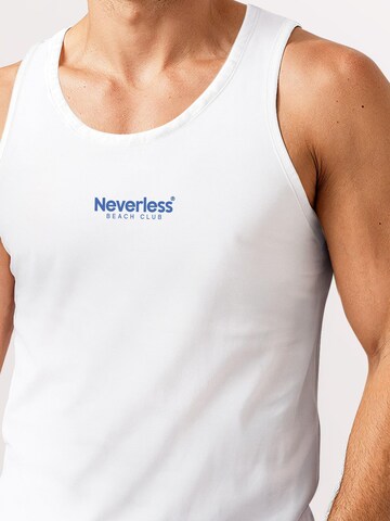 Neverless Shirt 'Beach Club Palme' in White