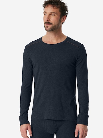 T-Shirt SCHIESSER en bleu : devant