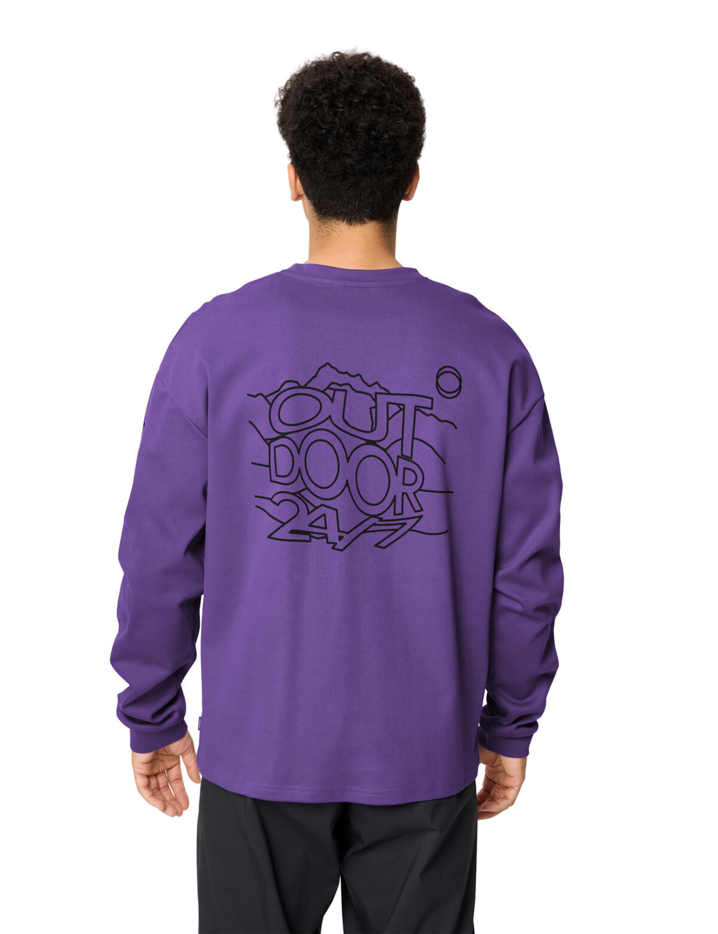 VAUDE Sports sweatshirt 'Najun' in Purple: front