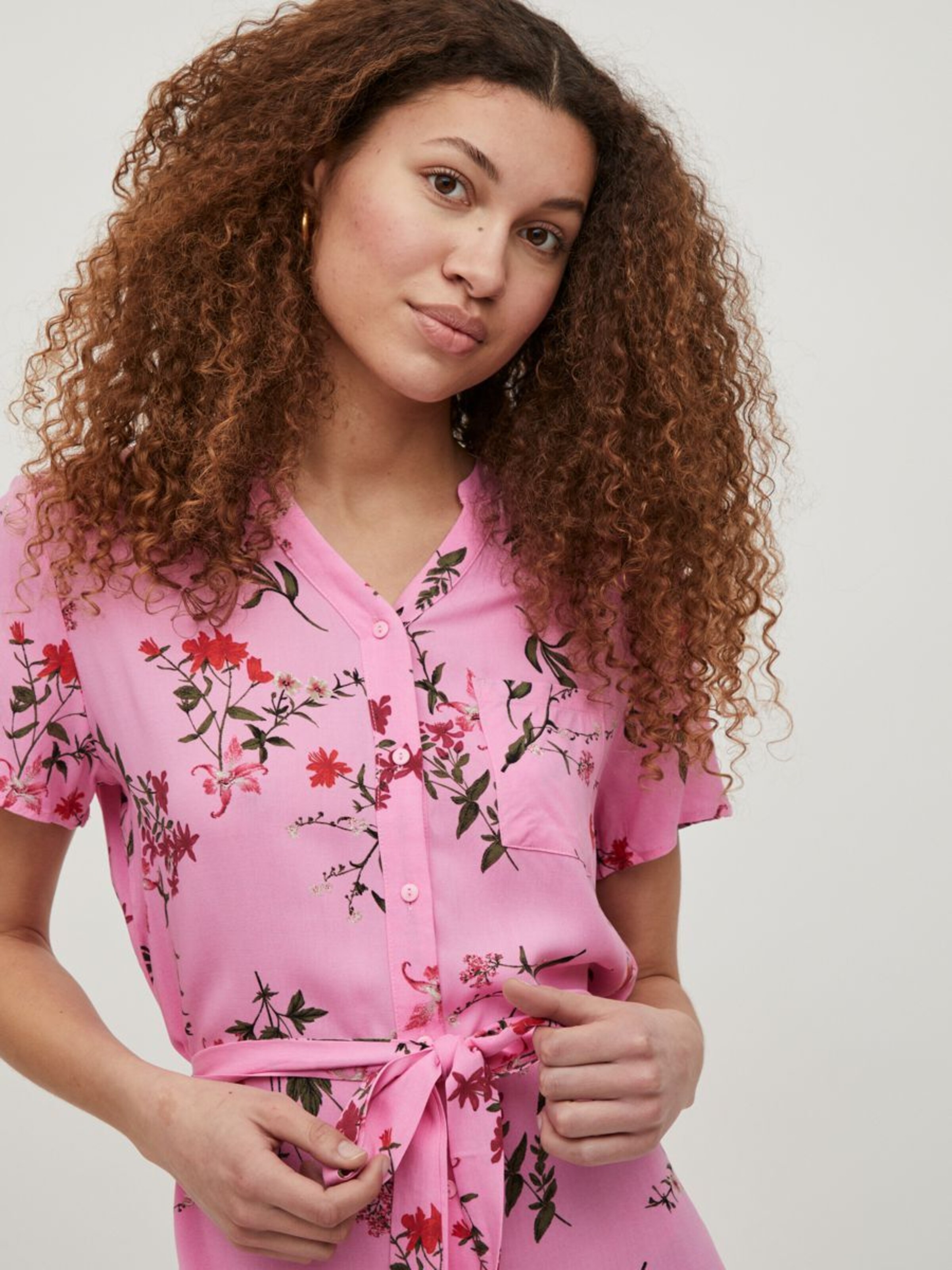 Frauen Große Größen VILA Kleid in Pink - EK75934 Frauen Große Größen VILA Kleid in Pink - EK75934