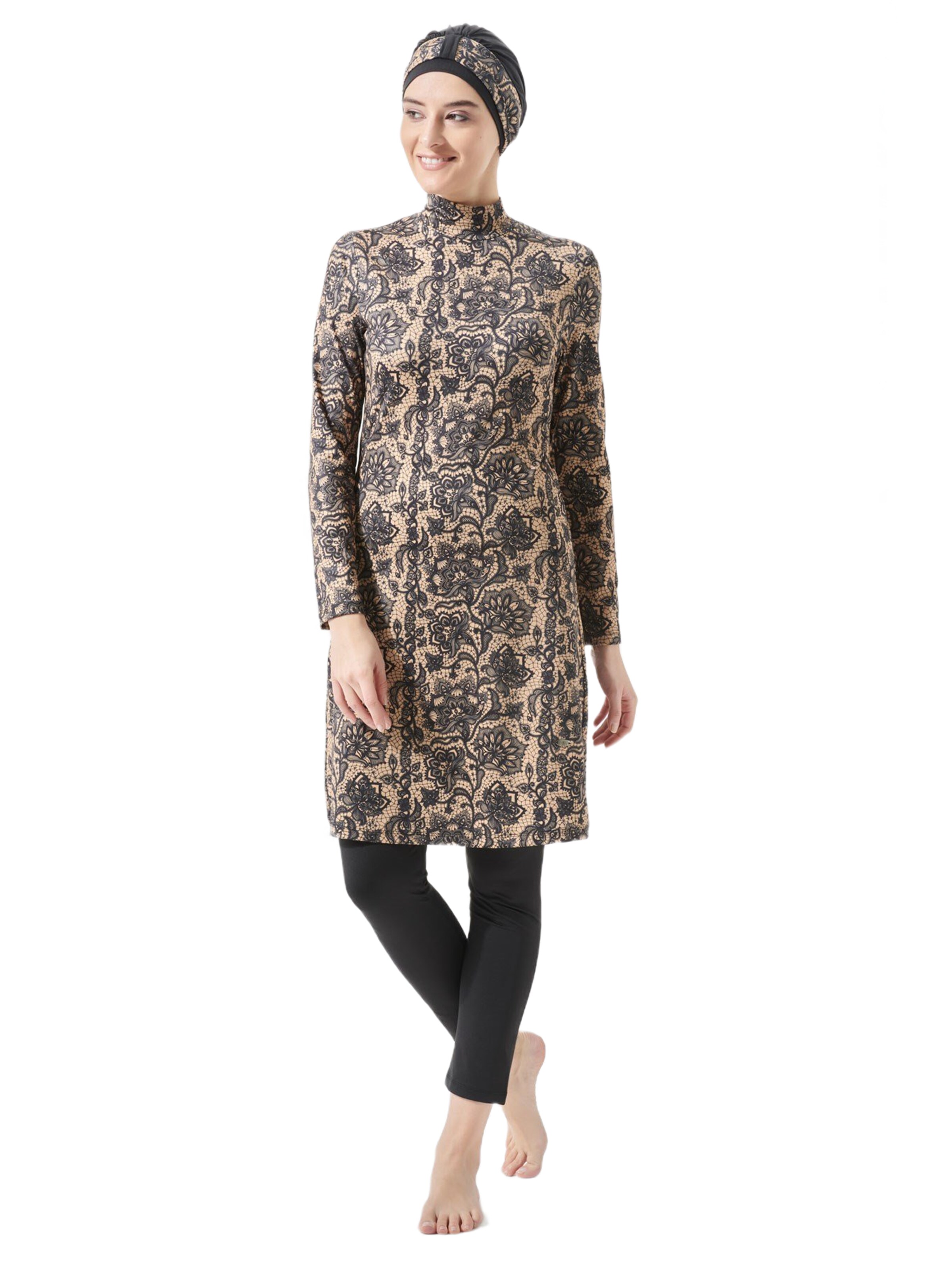 C&City Badeanzug in Braun: Vorderseite