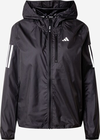 ADIDAS PERFORMANCE Athletic Jacket 'Own The Run' in Black: front