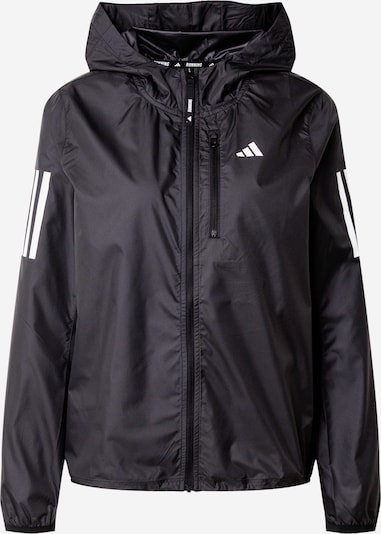 ADIDAS PERFORMANCE Sportjas 'Own The Run' in de kleur Zwart / Wit, Productweergave