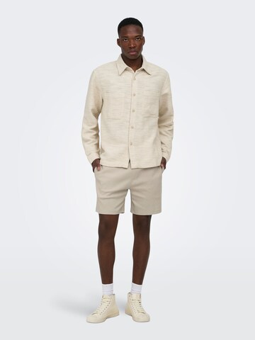 Only & Sons Loosefit Bukser 'ONSEddie' i beige