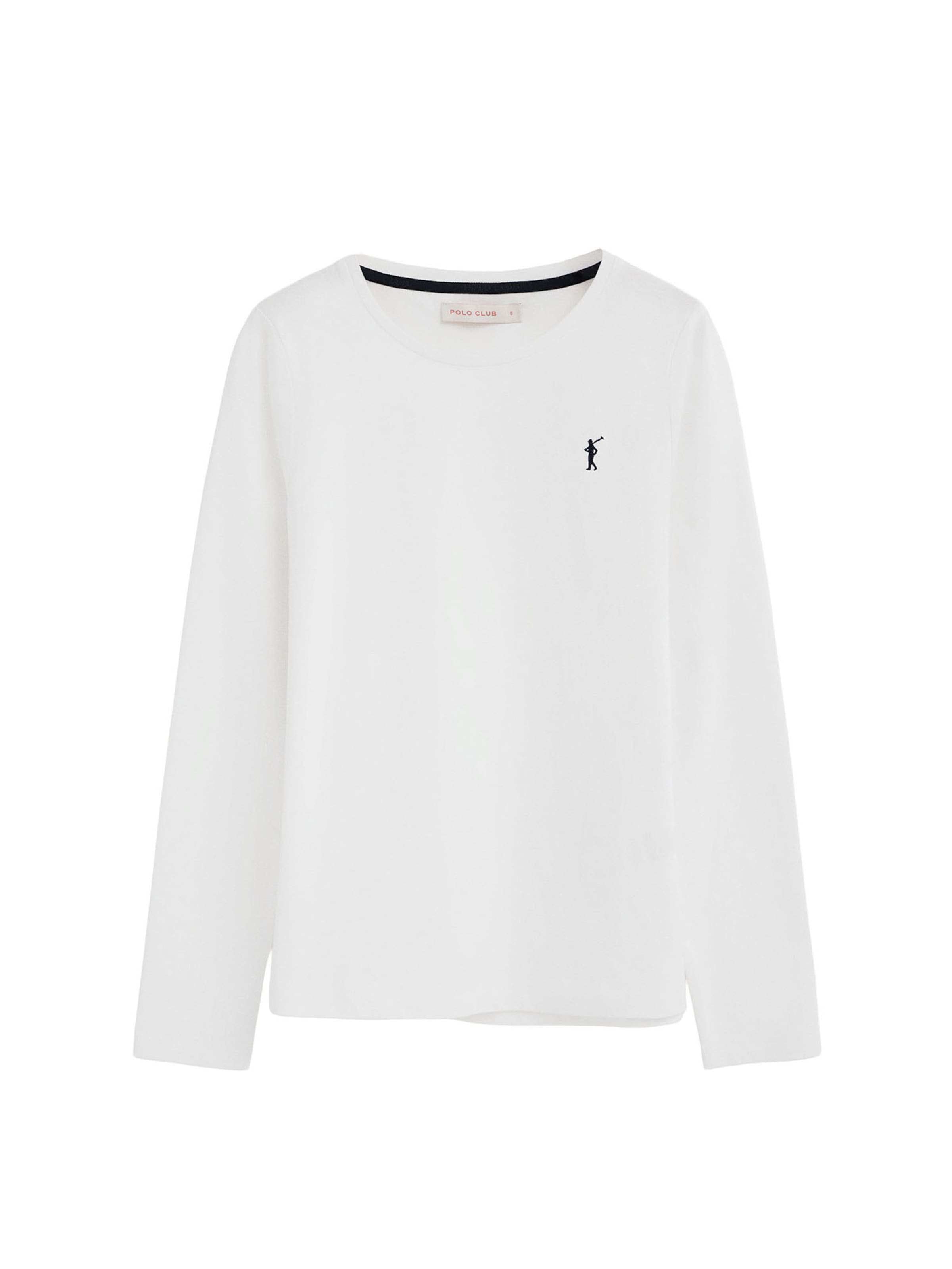 Polo Club Shirt in White: front