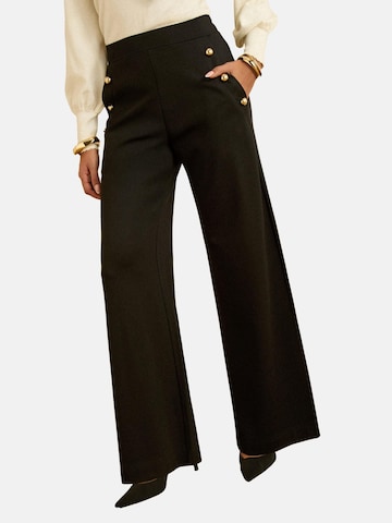 love & roses Wide leg Trousers in Black: front