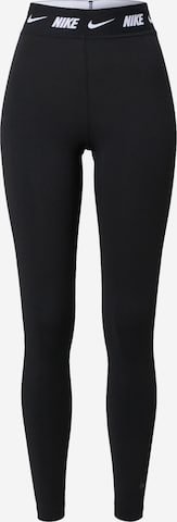 Skinny Leggings 'Club' Nike Sportswear en noir : devant