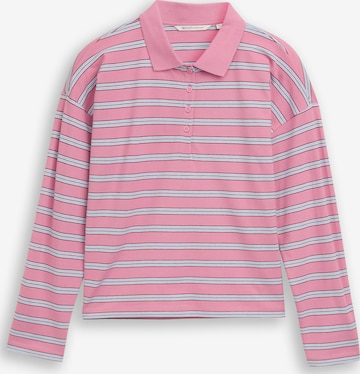 T-shirt TOM TAILOR DENIM en rose : devant