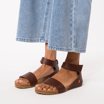 Sandales à lanières 'Creta' ART en marron : devant