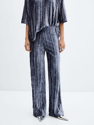 Wide Leg Pantalon 'XGOGO' MANGO en bleu : devant