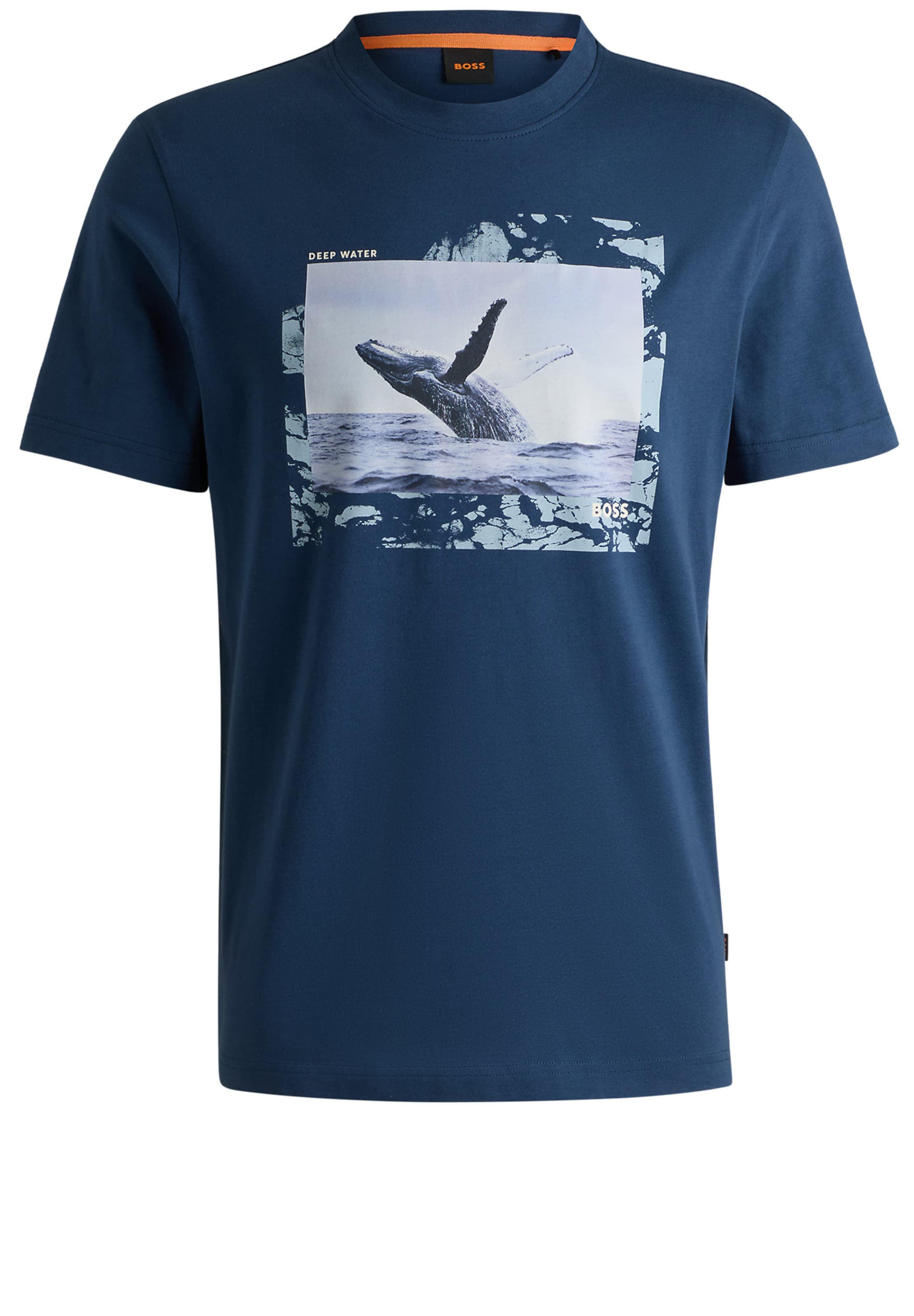 BOSS T-Shirt 'Dunetrace' in Blau: Vorderseite