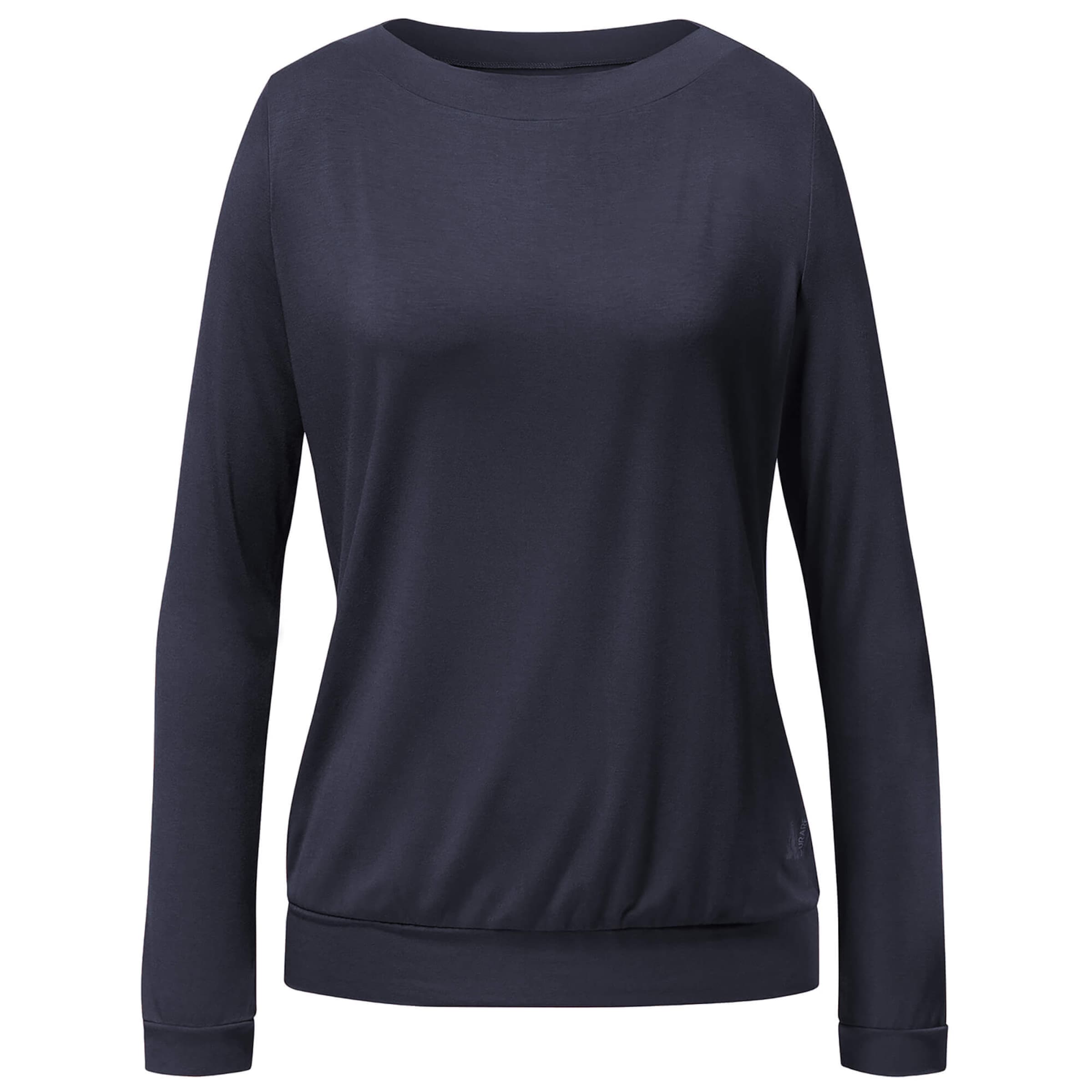 CURARE Yogawear Funktionsshirt in Blau: Vorderseite