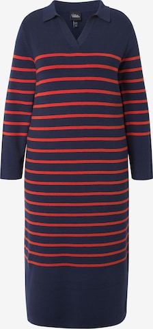 Robes en maille Ulla Popken en bleu : devant