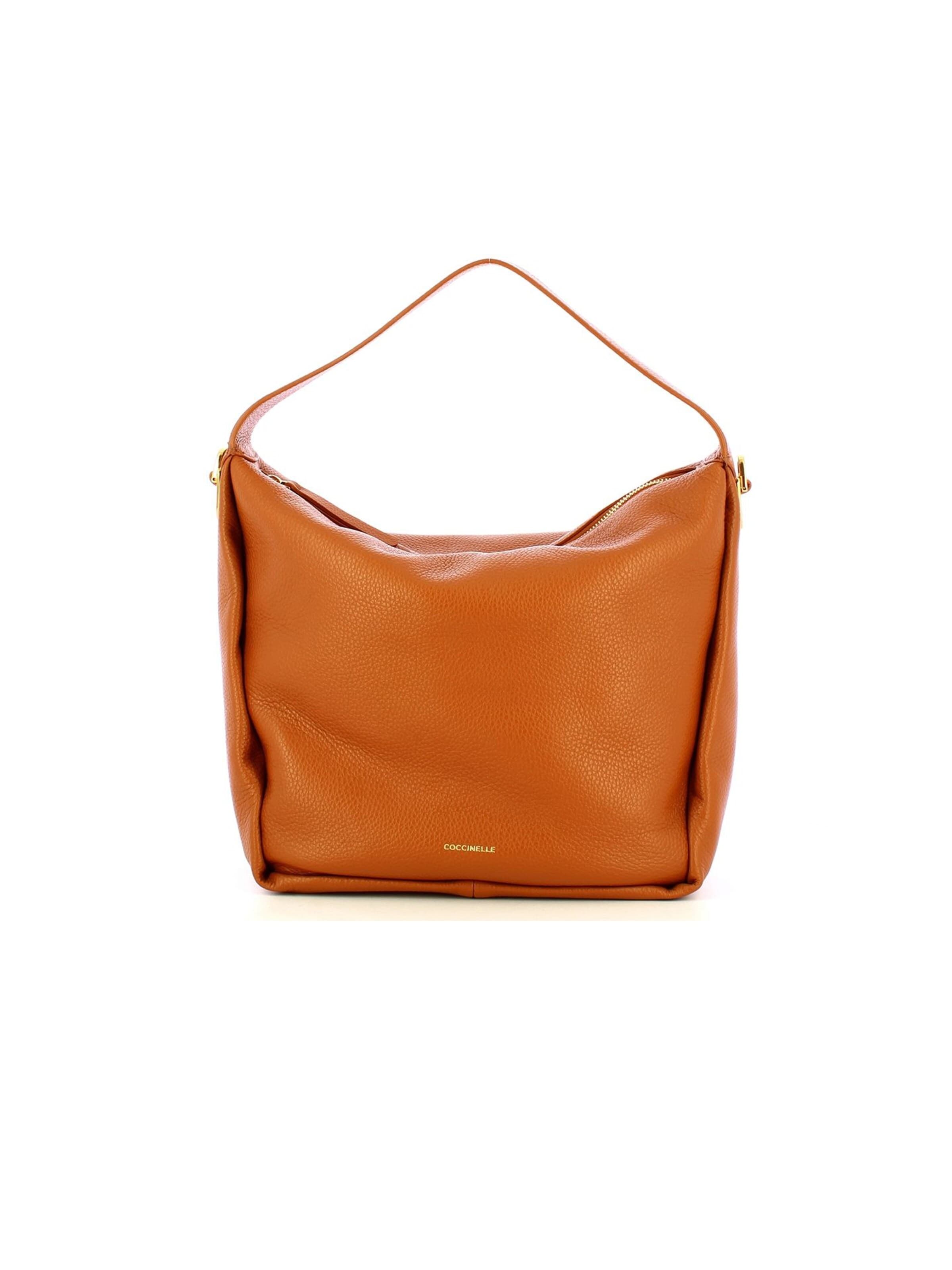 Coccinelle Schultertasche 'Coccinelle Shoulder Bag Warm Taupe'‌‌‌‌ in Braun: Vorderseite