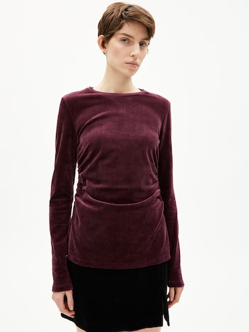 ARMEDANGELS Shirt in Rood: voorkant