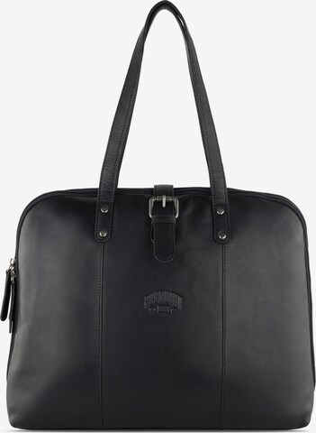 Borsa portadocumenti 'Gold Charles' di KLONDIKE 1896 in nero: frontale