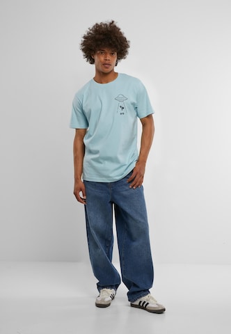 Mister Tee Bluser & t-shirts ' Ufo Drop Tee ' i blå