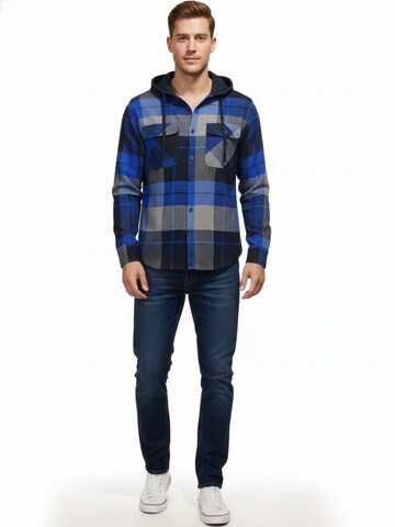 Radwa Regular fit Button Up Shirt in Blue