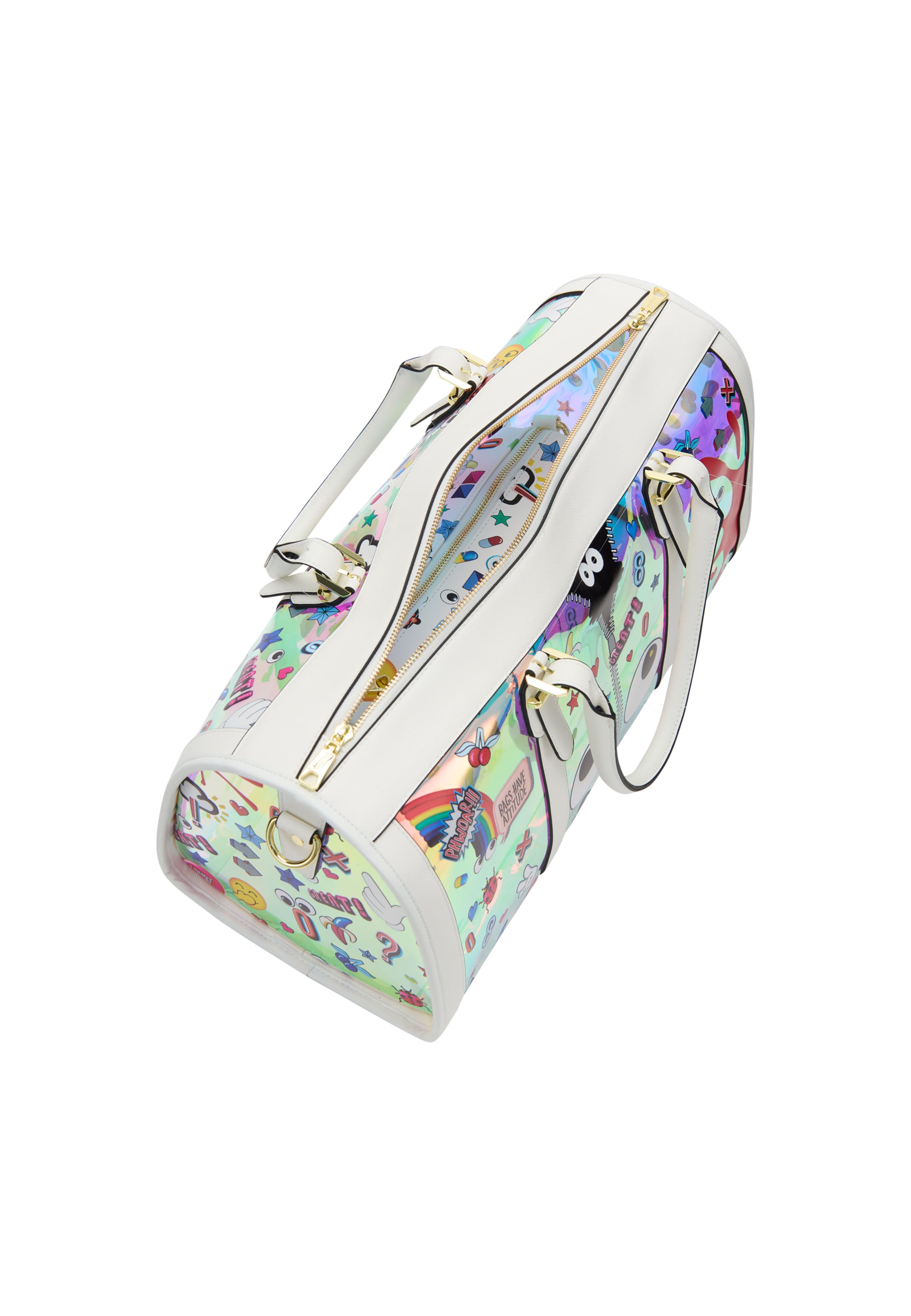 MYMO Дорожная сумка 'Pop Eyetheme' в Белый