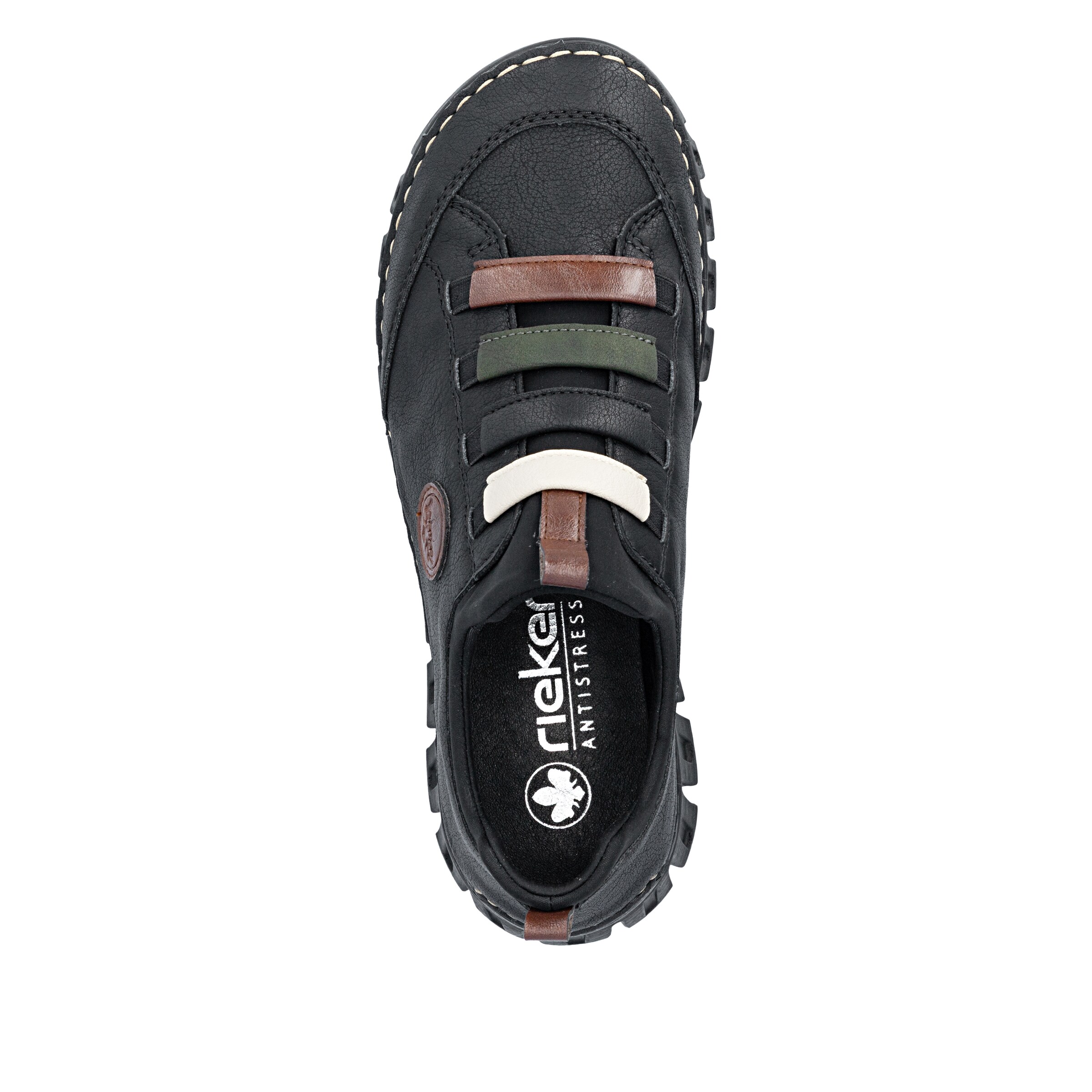 Rieker Slip On in Schwarz