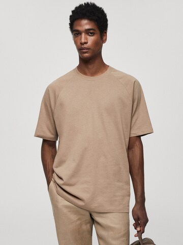 MANGO MAN Shirt 'CIRCO' in Beige: voorkant