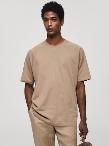 T-Shirt 'CIRCO' MANGO MAN en beige : devant