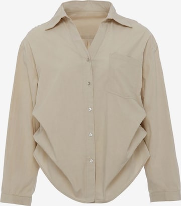 faina - Blusa em bege: frente