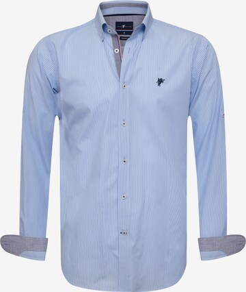 Chemise 'Bernard' DENIM CULTURE en bleu : devant