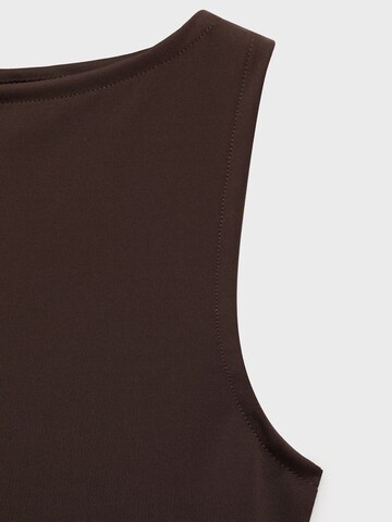MANGO Top 'TECLA' | rjava barva
