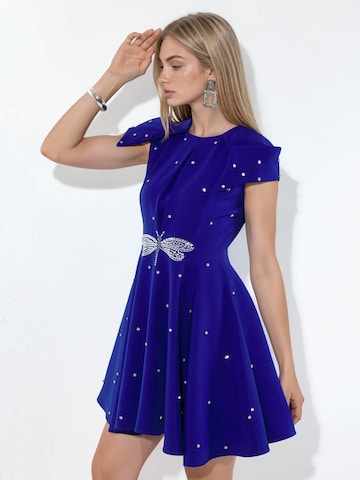 Robe de cocktail MSN Collection en bleu