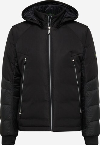 BOSS GreenZimska jakna 'Juniper' - crna boja: prednji dio