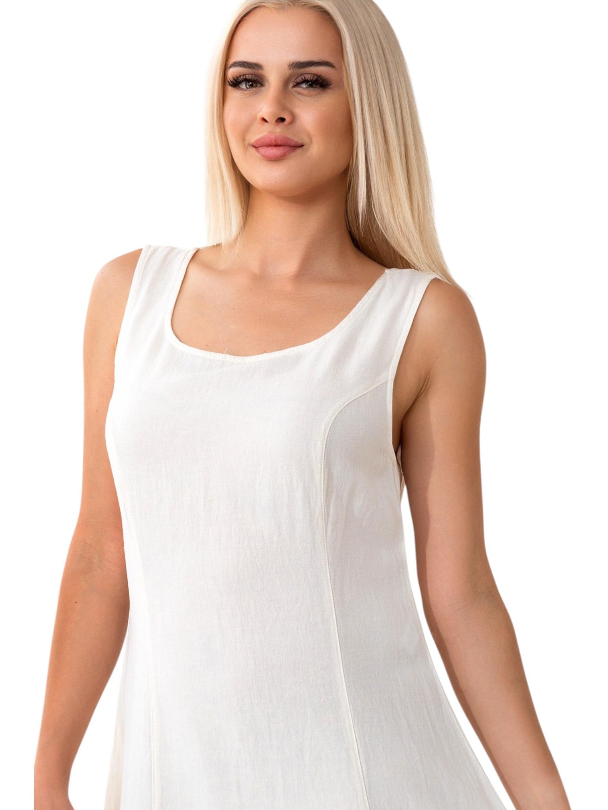 Robe d’été 'AMIRA' WENOR en blanc