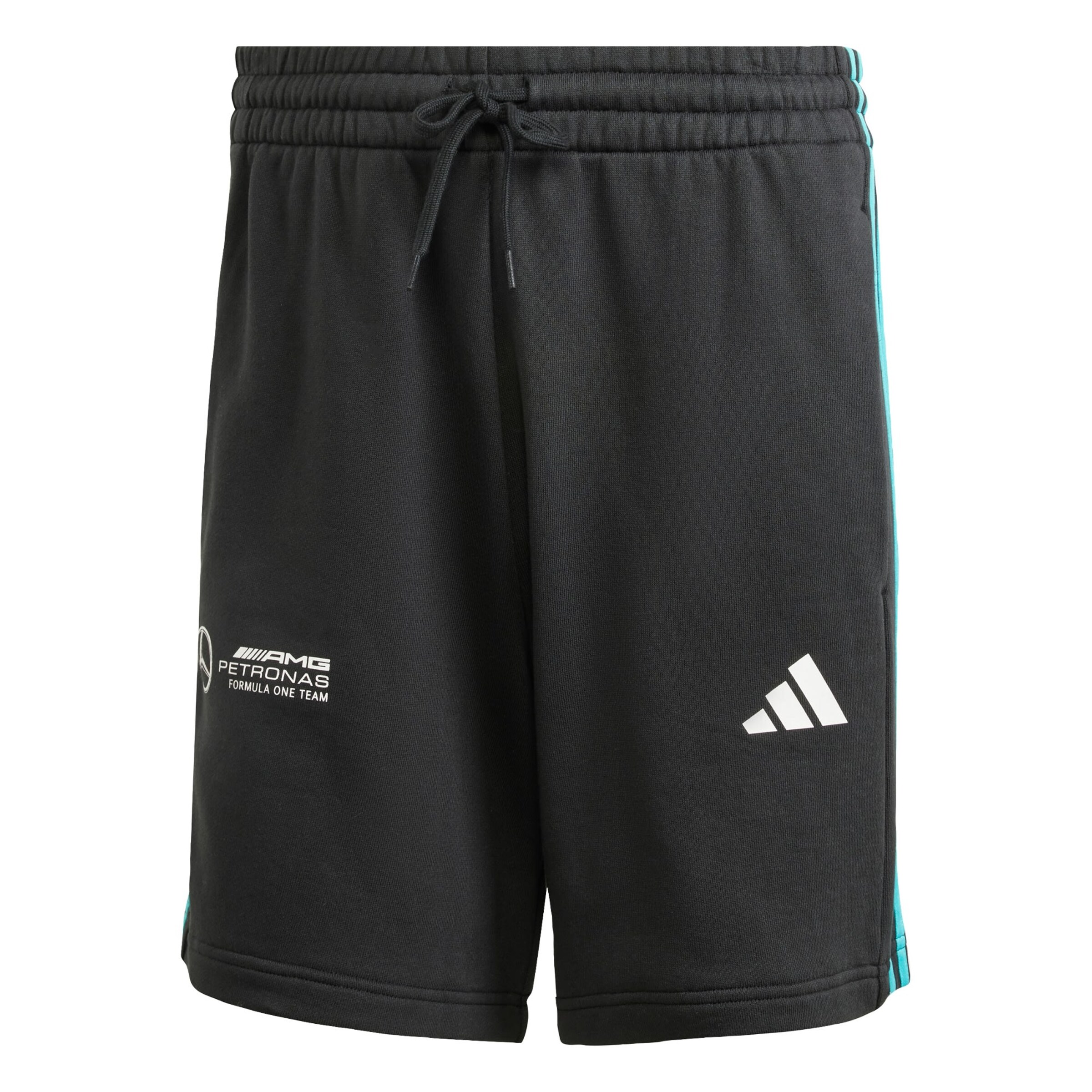 Regular Pantalon de sport 'MERCEDES - AMG PETRONAS FORMULA ONE TEAM DNA SHORT' ADIDAS PERFORMANCE en noir : devant