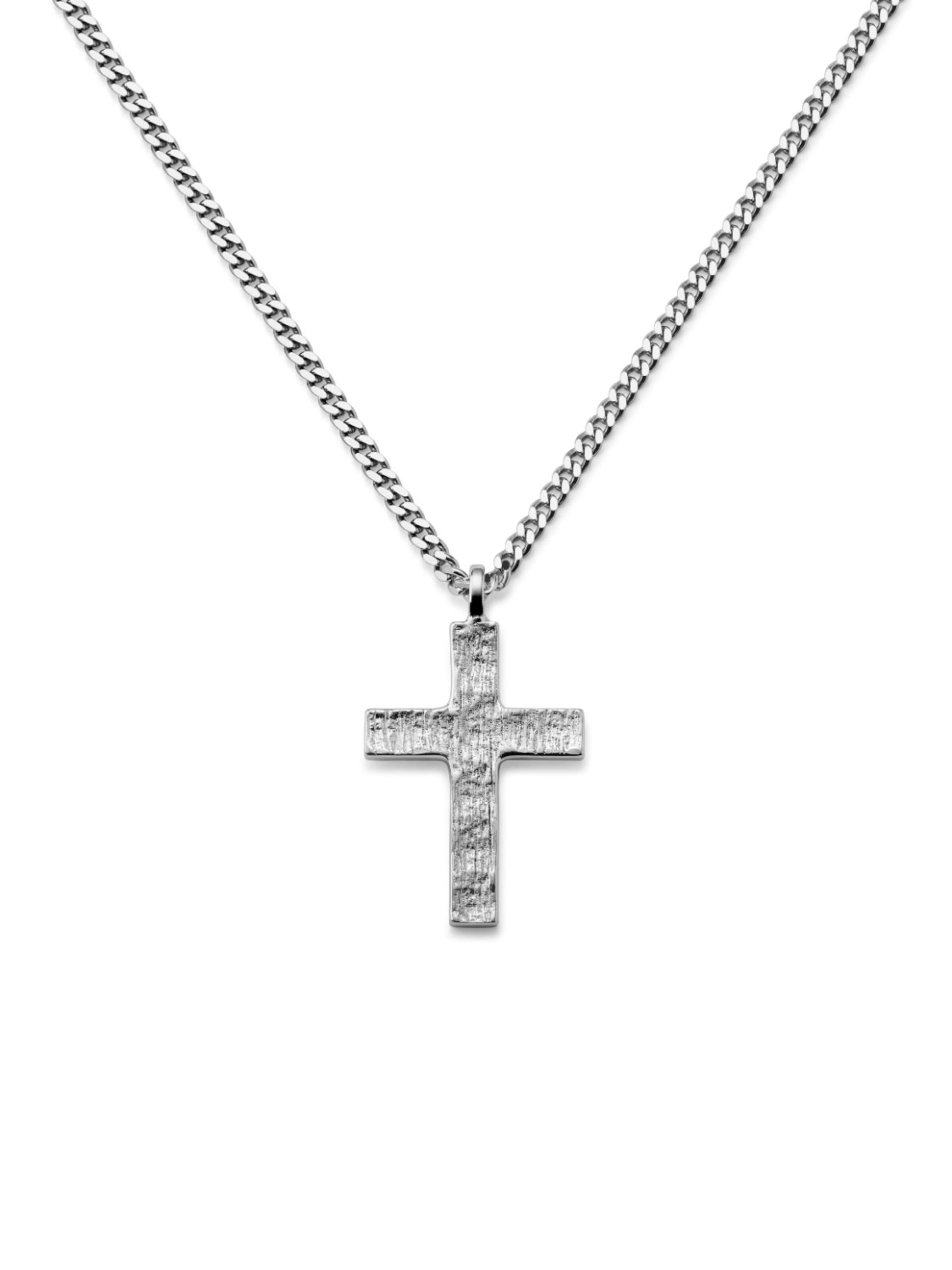 Seizmont Necklace 'Rustic' in Silver: front