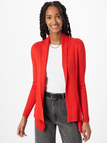 ESPRIT Gebreid vest in Rood: voorkant