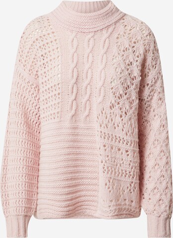 Pull-over UNITED COLORS OF BENETTON en rose : devant