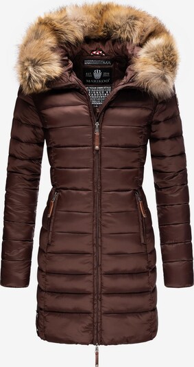 MARIKOO Χειμερινό παλτό 'Rose' σε μπεζ / σοκολατί, Άποψη προϊόντος
