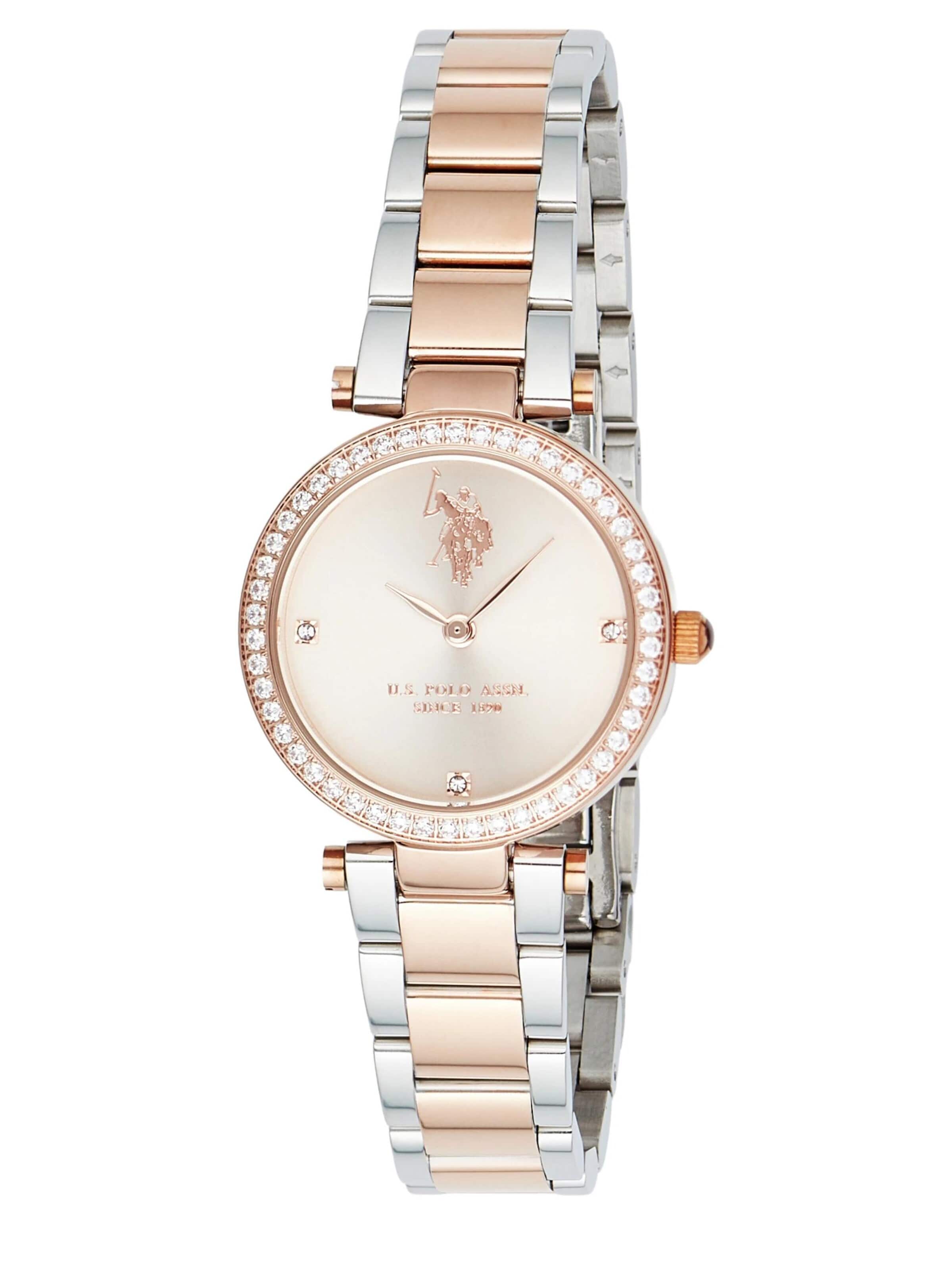 Montre à affichage analogique 'Ivy' U.S. POLO ASSN. en or : devant