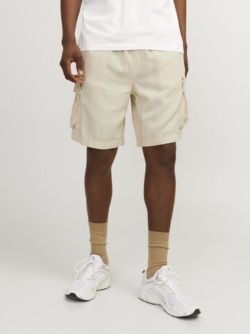 JACK & JONES Loosefit Bukser i beige: forside