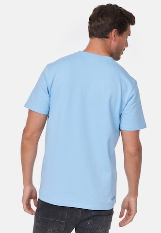 T-Shirt smiler. en bleu