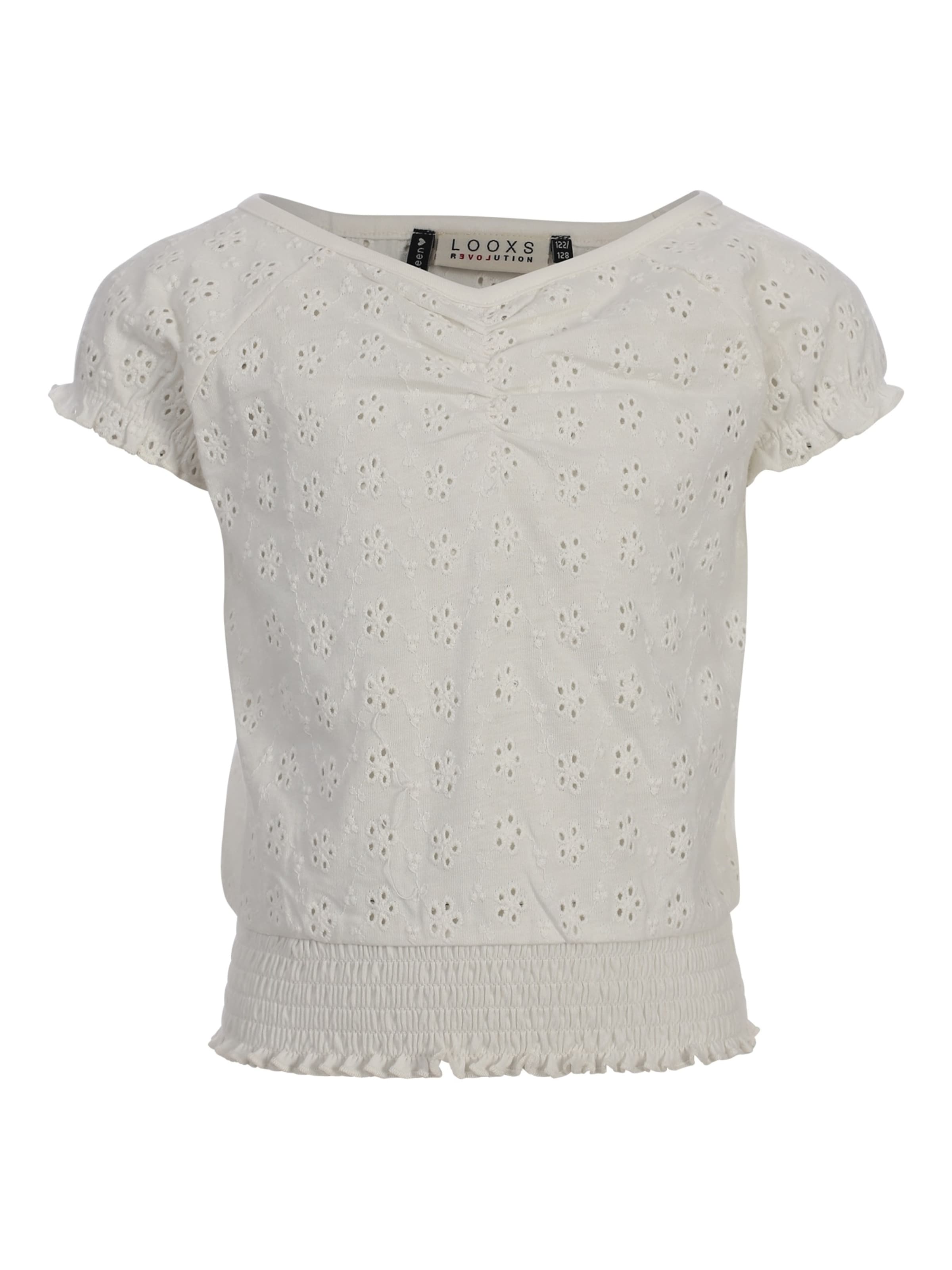T-Shirt Looxs Revolution en blanc : devant