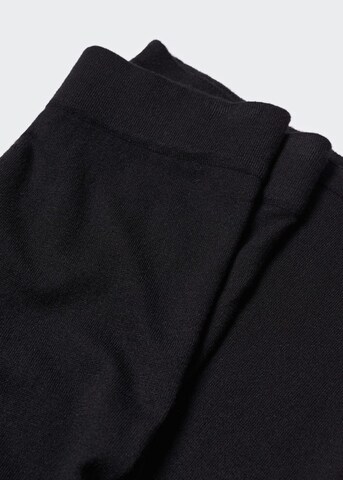 MANGO Široke hlačnice Hlače 'Vieira' | črna barva