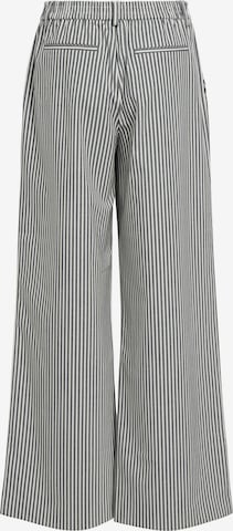 OBJECT Wide Leg Bukser med lægfolder 'LISA' i grå
