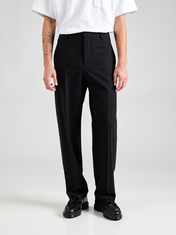HUGO Regular Pantalon 'Groove241F3X' in Zwart: voorkant