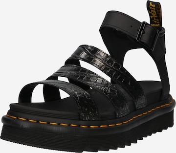 Dr. Martens - Sandalias 'Blaire' en negro: frente