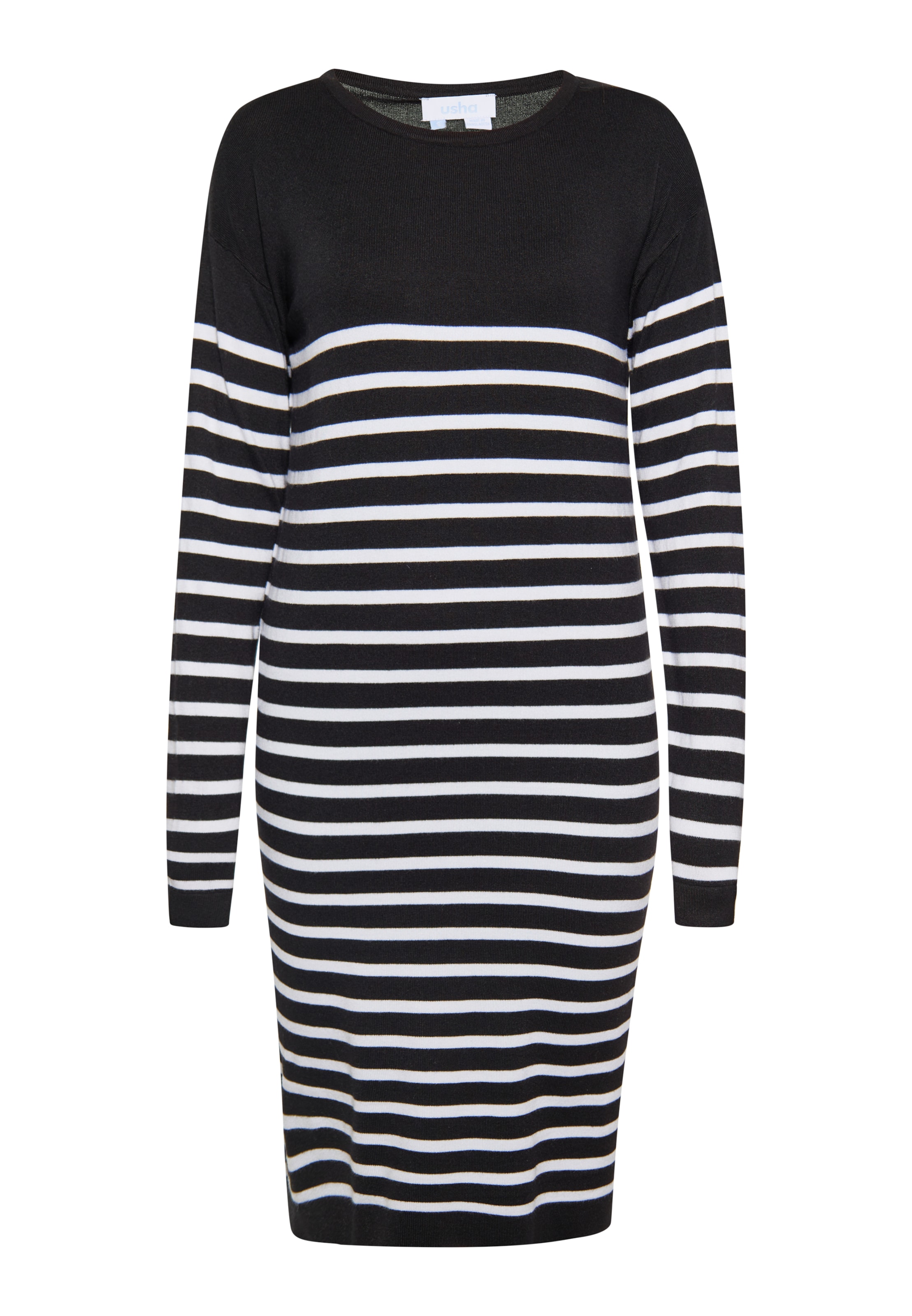 Robes en maille usha BLUE LABEL en noir : devant