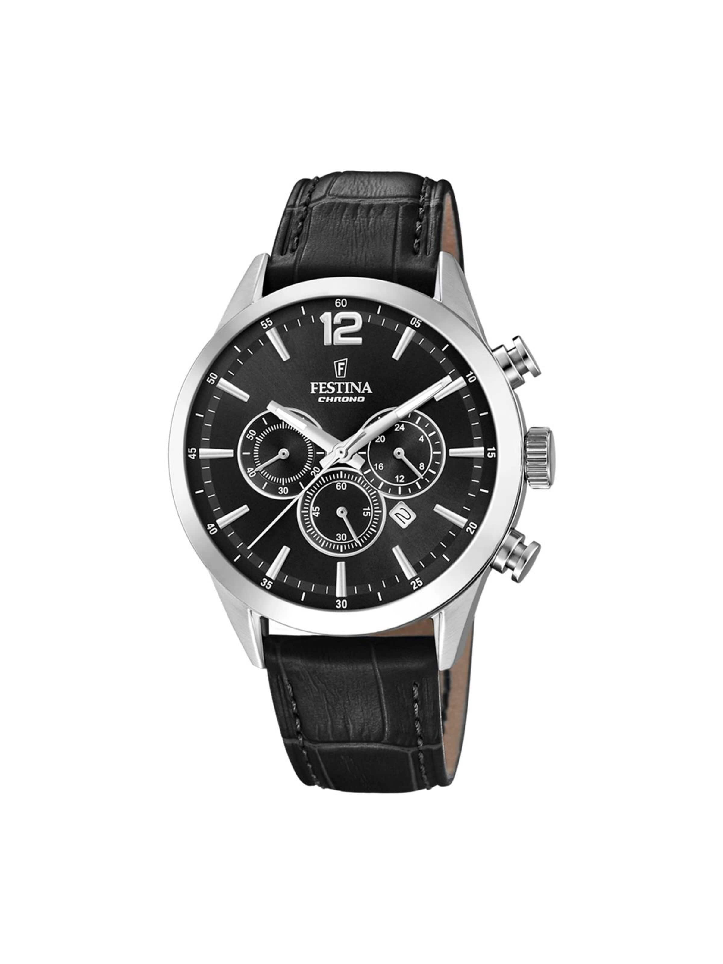Montre à affichage analogique 'TIMELESS CHRONOGRAPH' FESTINA en noir : devant