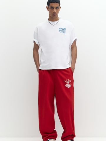 Pull&Bear Majica 'STWD' | bela barva