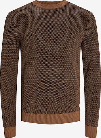 JACK & JONES Свитер 'JJEGlobe' в Коричневый: спереди