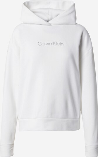 Calvin Klein Sweatshirt 'HERO' i silvergrå / vit, Produktvy